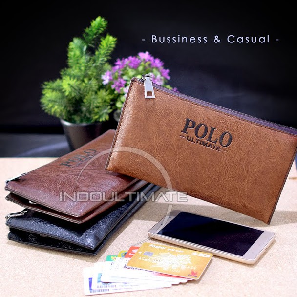 Dompet Pria Kulit Panjang Import Dompet Cowok Panjang Branded POLO ULTIMATE Ori Jpd-1619