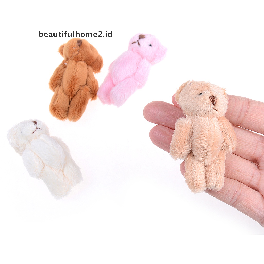 (Beautifulhome2) Buku Literatur Bahasa MandarinId Mainan Boneka Plush Beruang Mini Ukuran 6cm Untuk Bayi