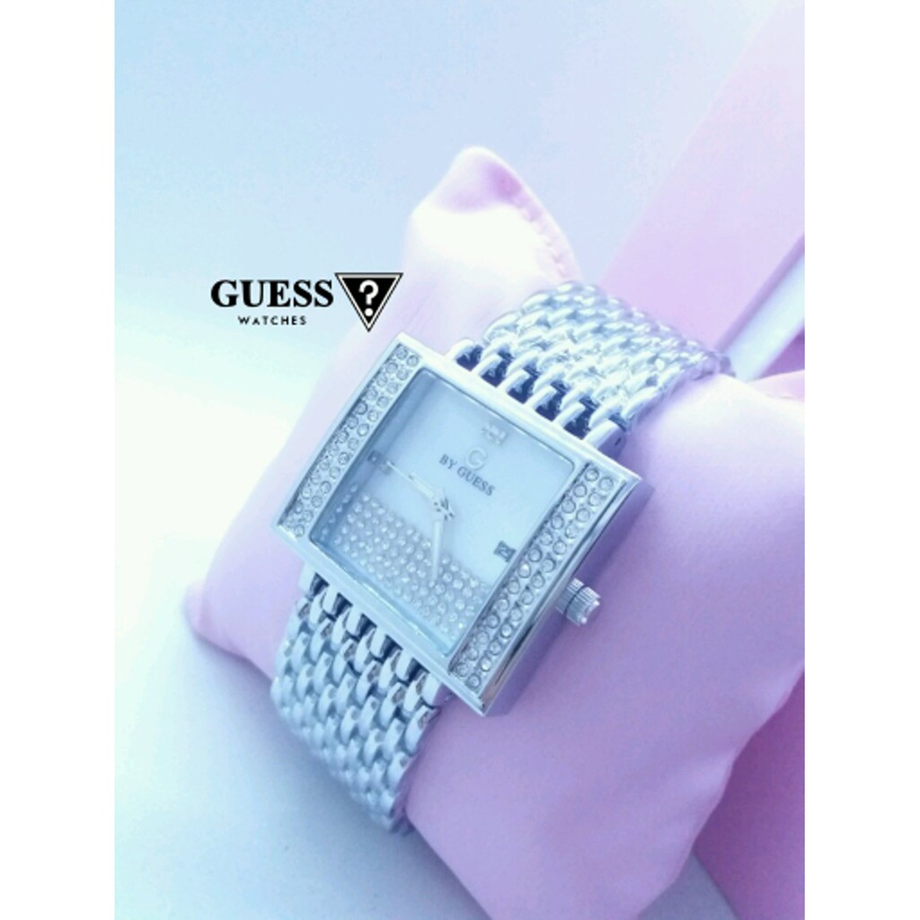 JAM TANGAN WANITA BY GUESS SILVER ELEGAN