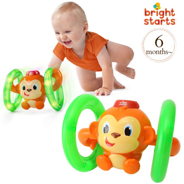 Bright Starts Roll &amp; Glow Monkey