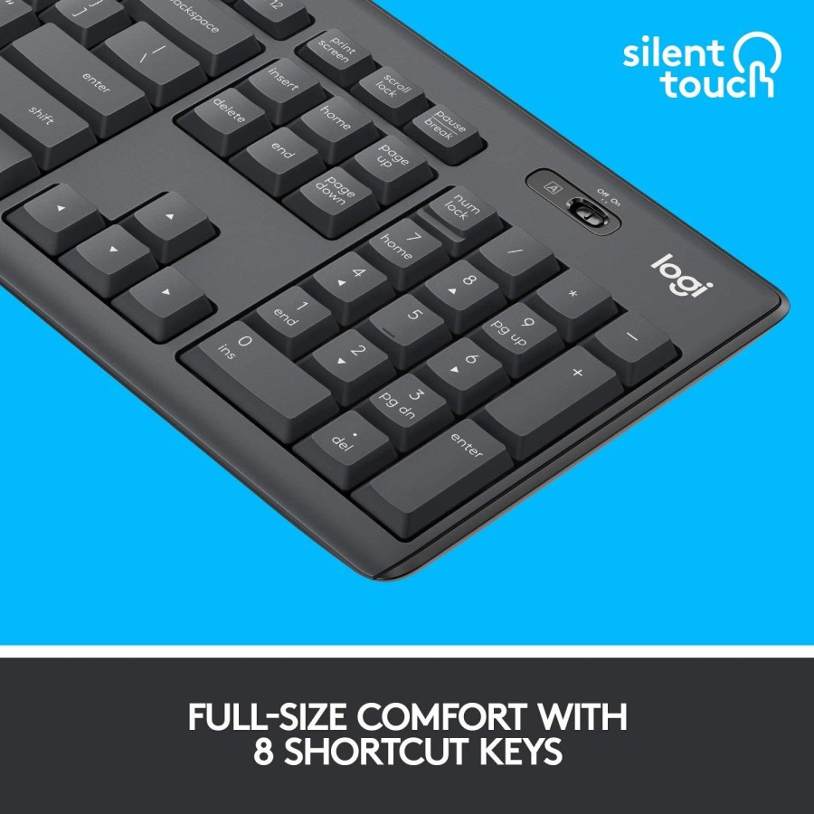 Logitech MK295 Wireless Keyboard + Mouse Silent Combo