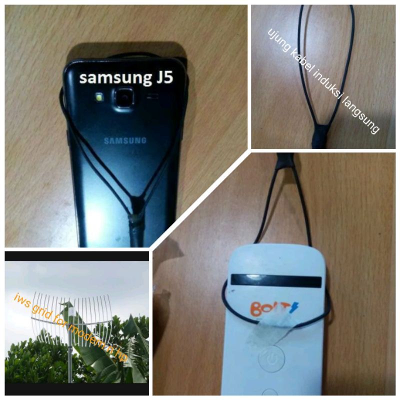 antena iws grid untuk menguatkan sinyal modem dan hp ujung kabel induksi kabel 15m frek 1800-2300mhz