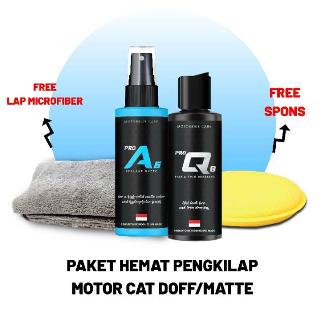 PAKET SUPER HEMAT MATTE Pengkilap Motor Cat Doff Semir PAKET SUPER HEMAT MATTE Pengkilap Motor Cat Doff Semir