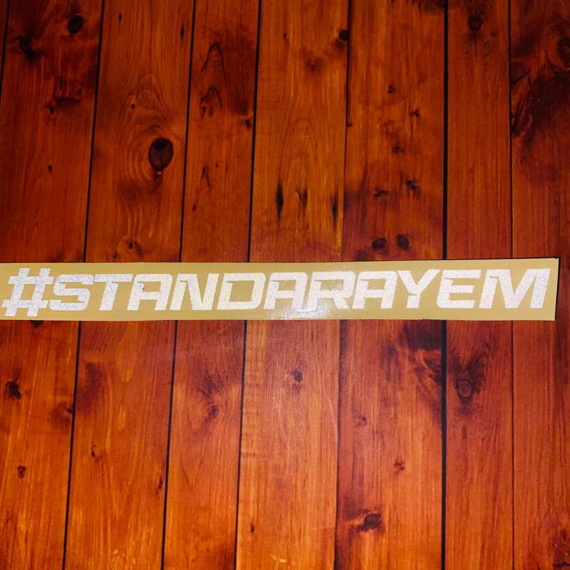 Stiker STANDAR AYEM cutting sticker reflektive nyala 1pcs