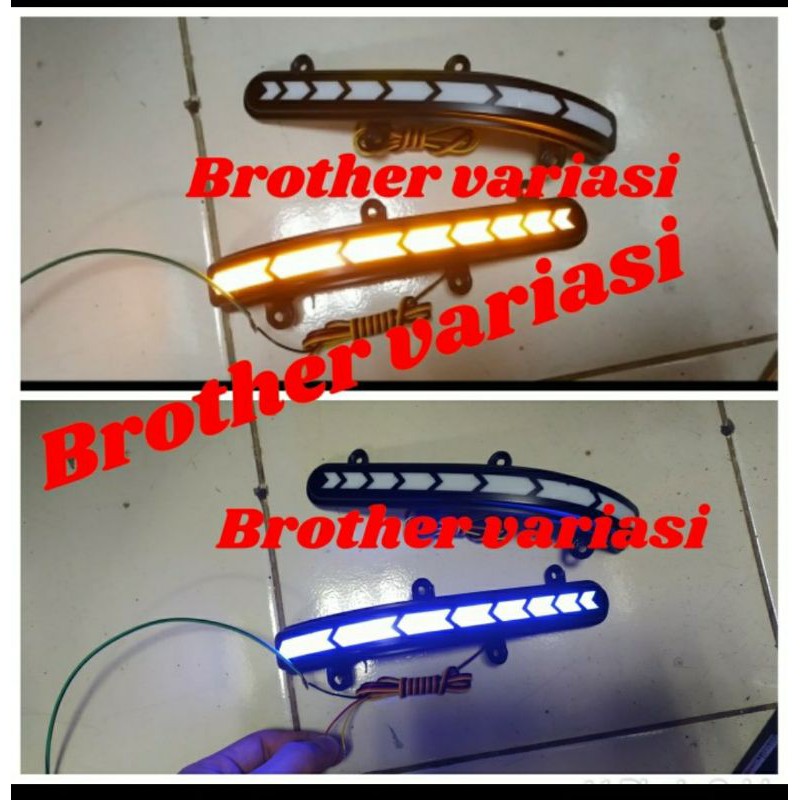 Lampu sein all new avanza running lampu kuning biru