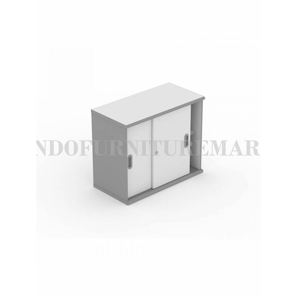 

Cabinet / Lemari Arsip Rak Buku Minimalis Uno Ust1382 Sliding Door - Grey