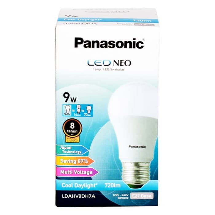 Lampu Led Neo 9W /Watt COOLDAYLIGHT / PUTIH / 6500K PANASONIC