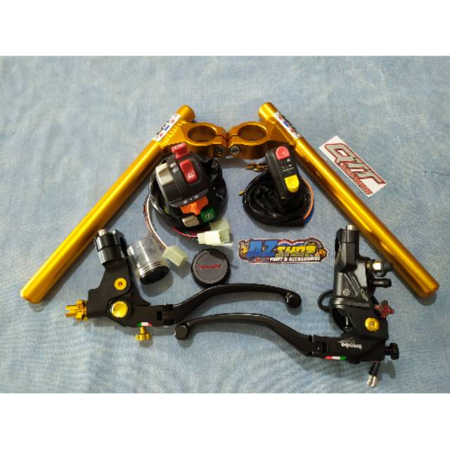 Paket Stang Stir Jepit Qtt Master Brembo Costa Corta Ninja R Rr Vixion Scorpio Murah