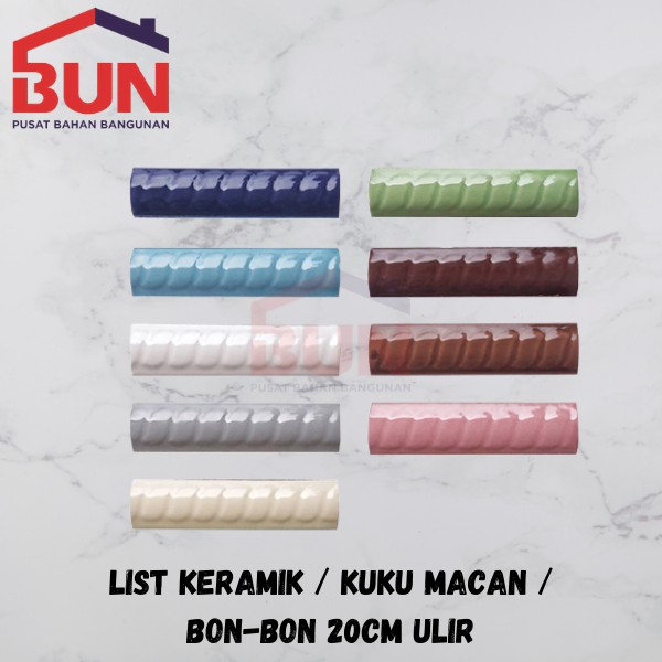 LIST KERAMIK ULIR / KUKU MACAN / BON-BON 20CM