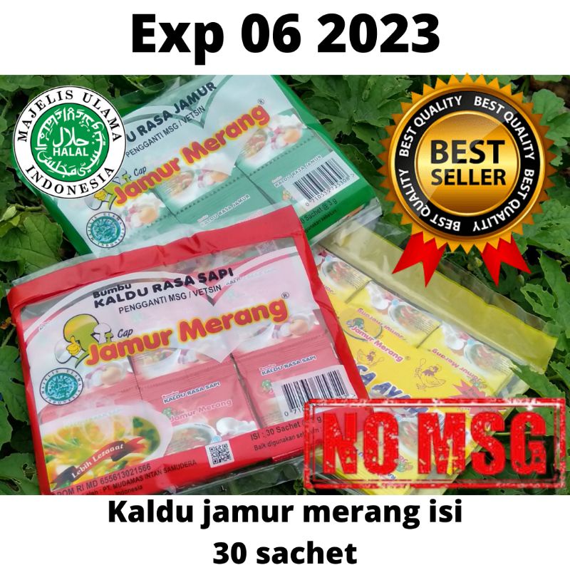 

TERMURAH KALDU ALAMI JAMUR MERANG SACHET ISI 30 PACK