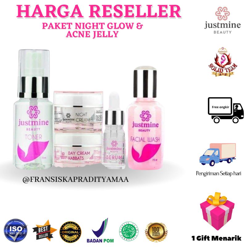 JUSTMINE BEAUTY SKINCARE (HARGA RESELLER)