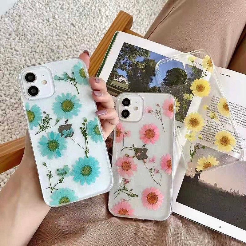 Dried Flower Daisies Vol 2 Case Oppo A95 A74 A54 A55 Reno 3 4 5 6 7 Pro A5s A7 F9 F11 A15 A15s A12 A12s A33 A53