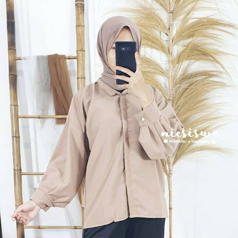 garmensolo || KEMEJA WANITA MODEL TARTAN CROP/ KEMEJA WANITA BAHAN WOLFIS / TUNIK JUMBO PREMIUM BLOUSE TARTAN LENGAN BALON MIZU KOREAN STYLE | KEMEJA FLANEL WANITA NUMMA-RUFFI BLOUSE MILLO
