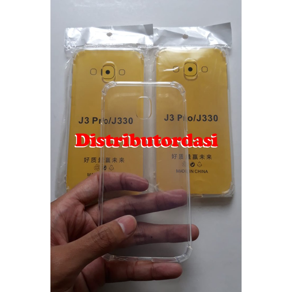 anticrack SOFTCASE CASE TPU SILIKON CASING samsung j3 pro ready stok