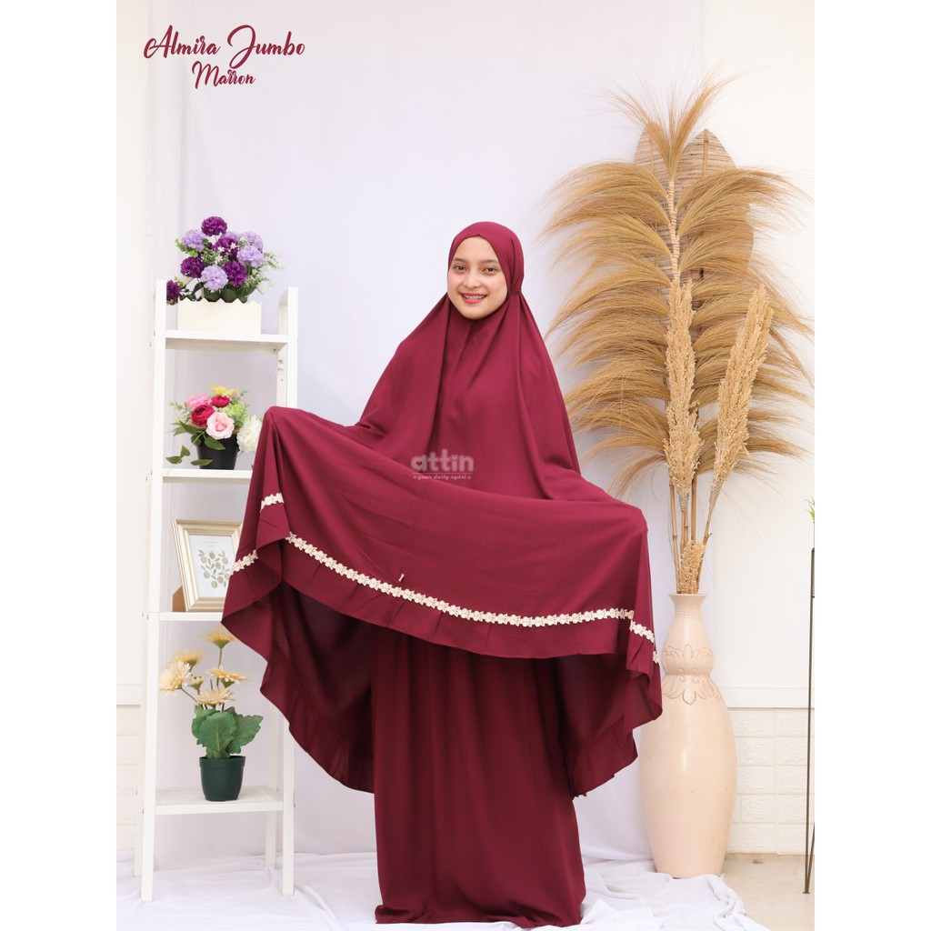 MUKENA ALMIRA || Mukena Dewasa Jumbo by ATTIN