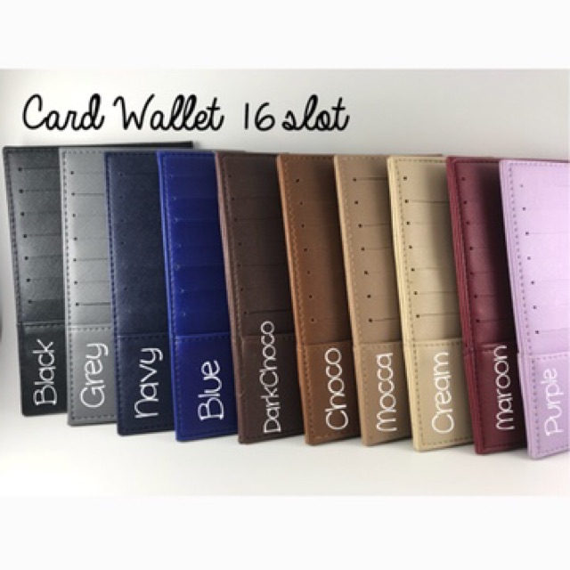 Card Holder 16 slot Saffiano Leather