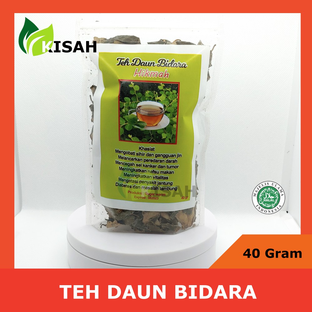 HIKMAH Teh Daun Bidara (Widara Sidr) Arab 40 Gram - Gula Darah, Nyeri Haid, Cegah Jerawat