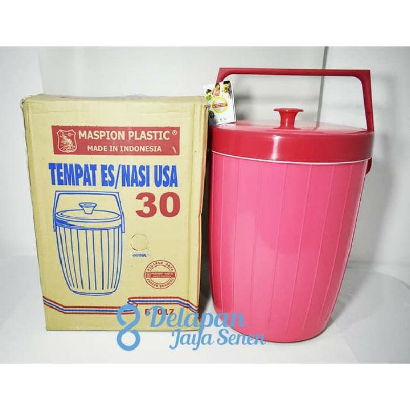 [ ⭐⭐⭐⭐⭐ ] Rice bucket Maspion Usa 30/38 lt termos nasi es asli ori ♥️