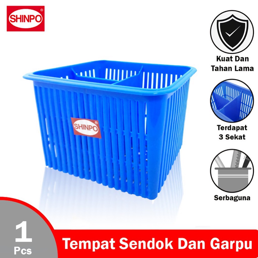 ( BISA COD ) PROMO SHINPO SIP 215 SUPERNAL / TEMPAT SENDOK PLASTIK 3 SEKAT / TEMPAT SENDOK SUPERNAL CUTLERY HOLDER / TEMPAT SENDOK PLASTIK / TEMPAT SENDOK SERBAGUNA