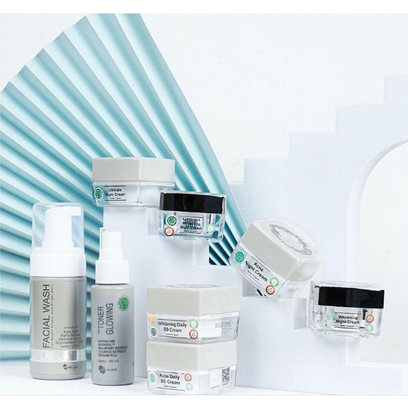 MS GLOW BB Cream Whitening Daily & BB Cream Acne Daily (free gift setiap pembelian produk)