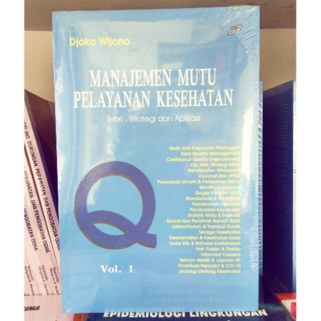 Jual Manajemen Mutu Pelayanan Kesehatan Vol.1 Indonesia|Shopee Indonesia