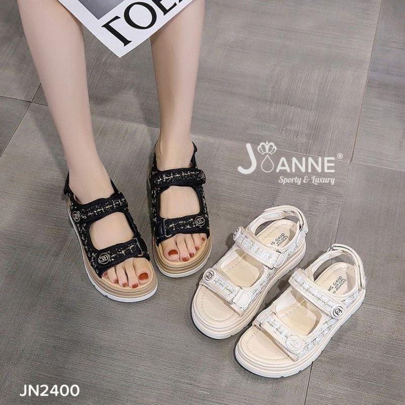 JOANNE Wedges Sandal Gunung #JN2400 ORIGINAL