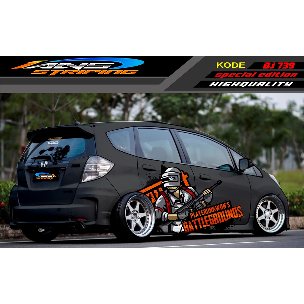 STICKER MOBIL HONDA BRIO AGYA JAZZ AVANZA YARIS / DECAL STICKER MOBIL JAZZ / STIKER MOBIL