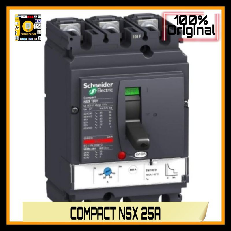 MCCB SCHNEIDER COMPACT NSX 25A 3P