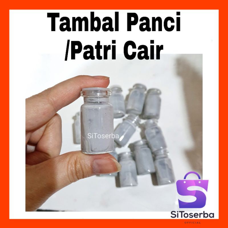 (FREE BUBBLE) 3 BOTOL TAMBAL PANCI CAIR SERBAGUNA - TAMBAL PATRI CAIR -TEMBEL PANCI BOTOL SENG