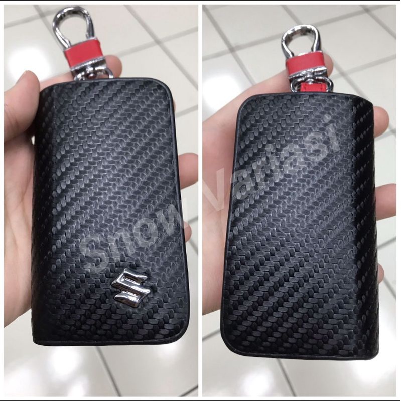 Dompet mobil premium motif carbon suzuki