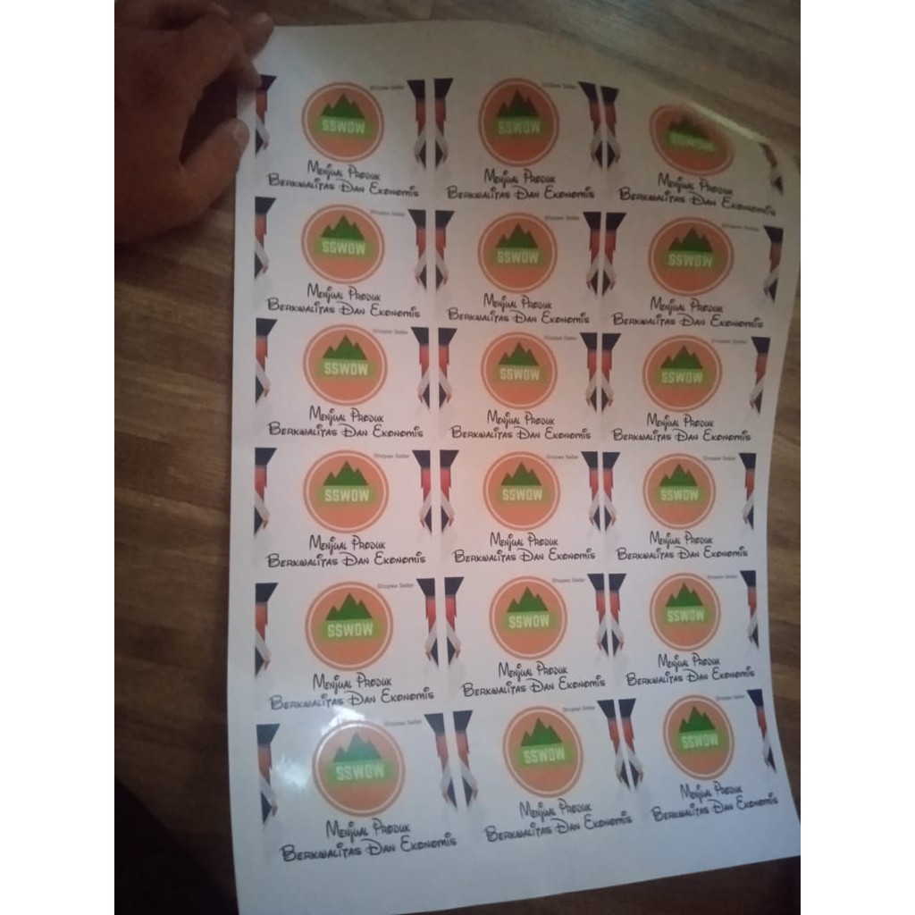 STICKER CROMO A3 STIKER BISA DESIGN SENDIRI STIKER