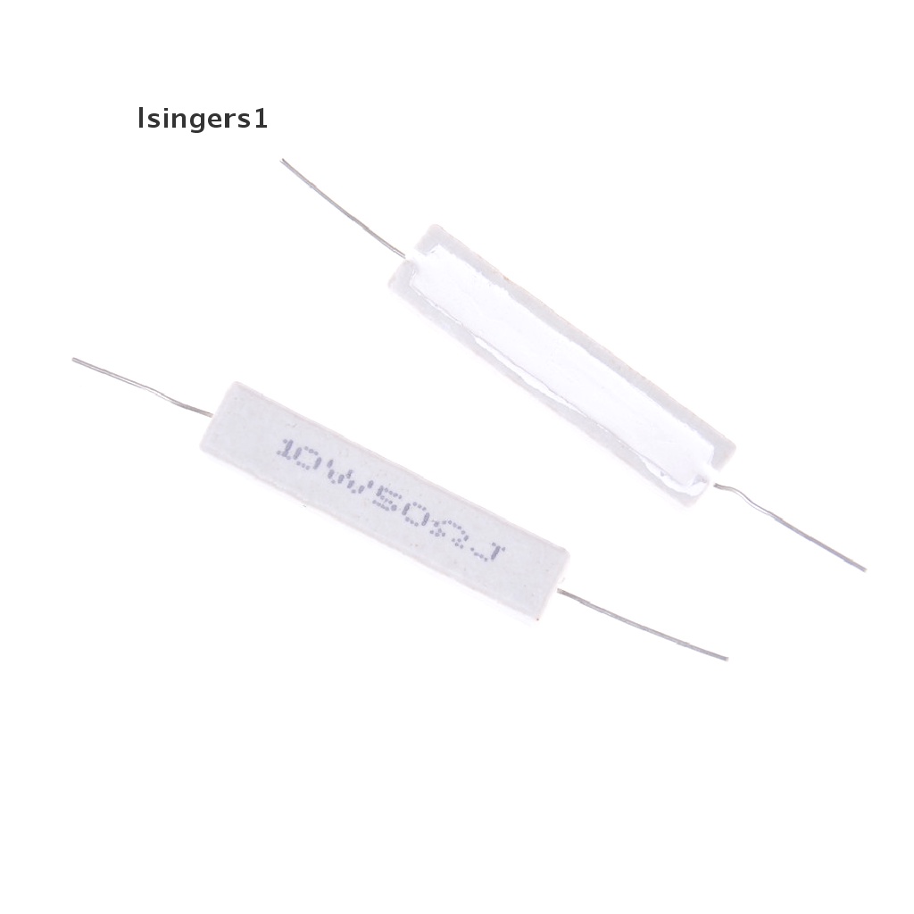 (lsingers1) 5pcs Resistor Power 10W 50 Ohm 5% Keramik Semen 10W50RJ