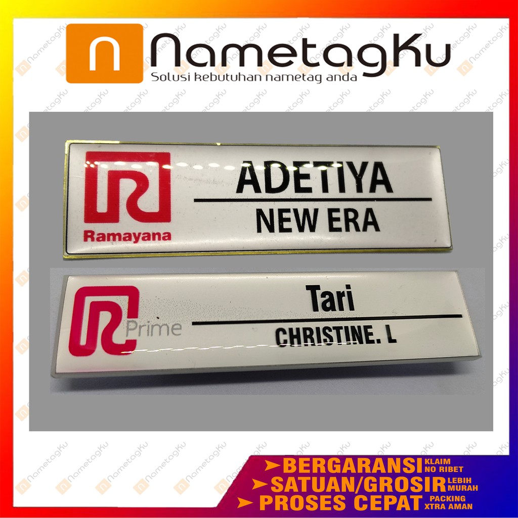 

Papan Nama /Nama Dada /Nametag /Ramayana