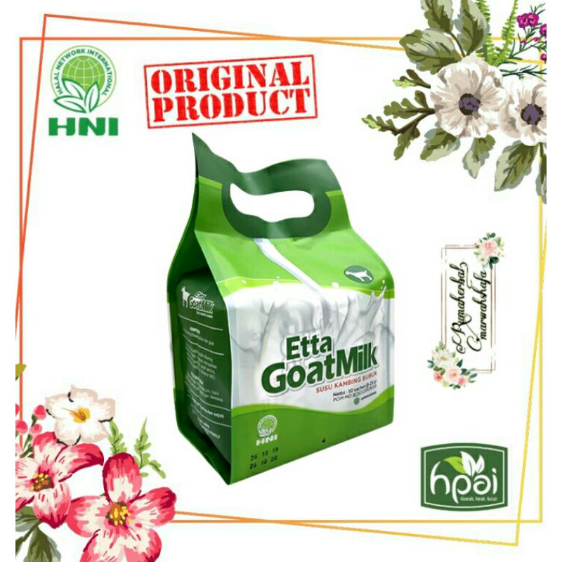 

ETTA GOAT MILK HPAI (Susu kambing setara dengan protein ASI)