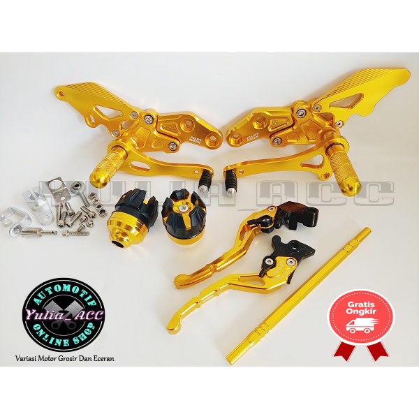 Underbone Paket Yamaha Vixion New Old Full Cnc Plus Handle Rem Variasi - Jalu As Roda Depan Buah Nag