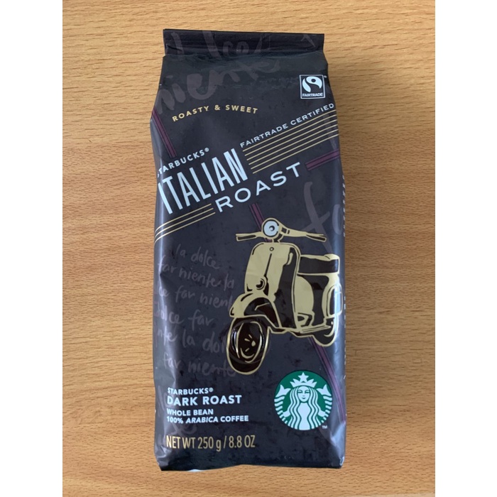 

(BISA COD) Starbucks Italian Roast - Whole Bean Dark Roast 250gr Biji Kopi Coffee - House Blend, Tidak Digiling