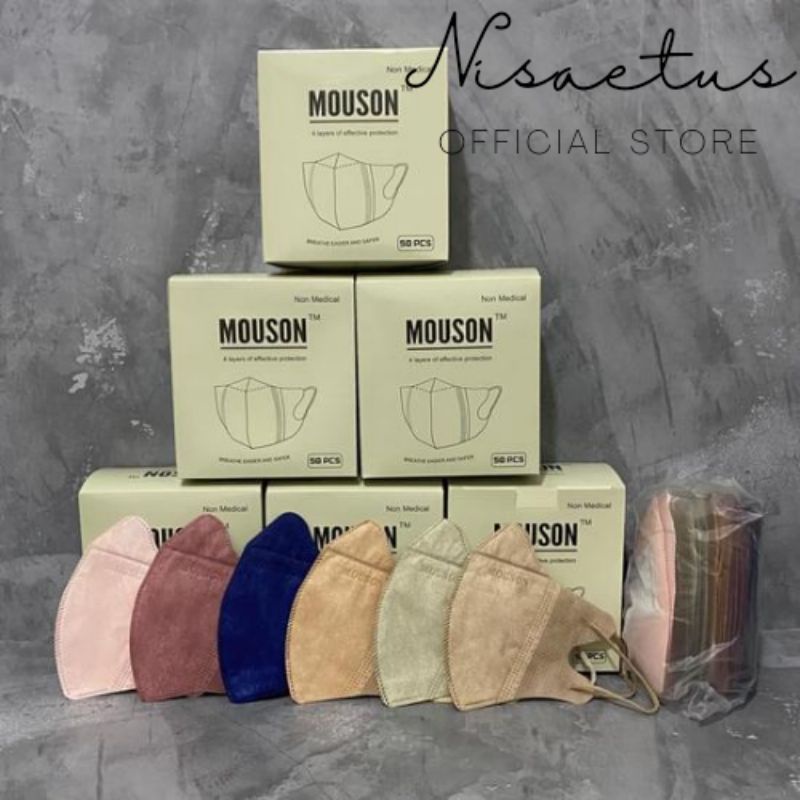 Masker Duckbil Mouson mix 50pcs