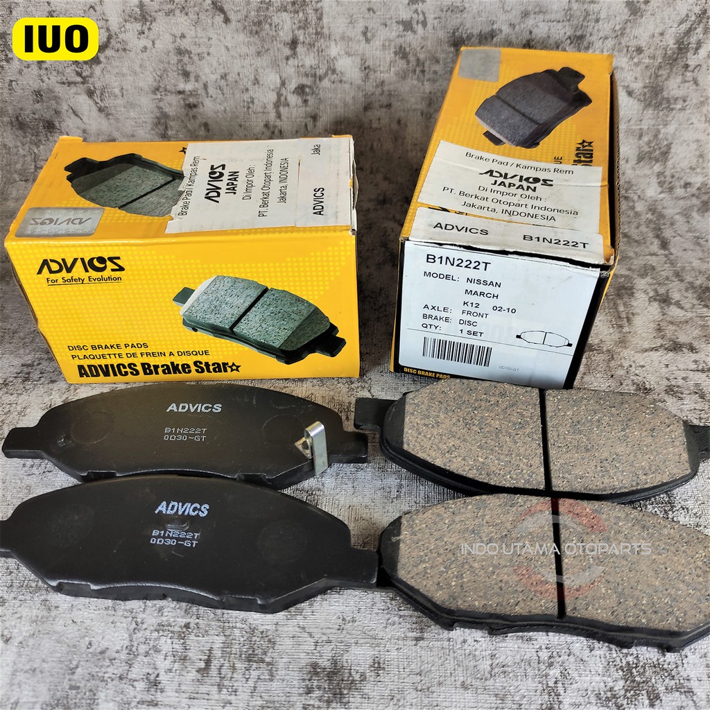 Brake Pad AISIN Grand Livina X-Gear Kampas Rem ADVICS B1N222T Original