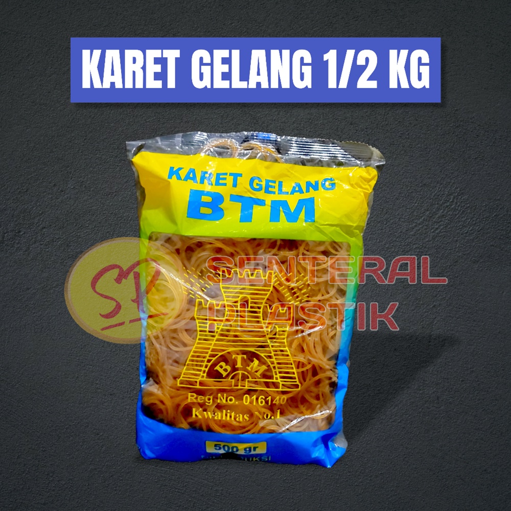 Karet Gelang BTM Berat 500 Gram / Karet Gelang Kuning