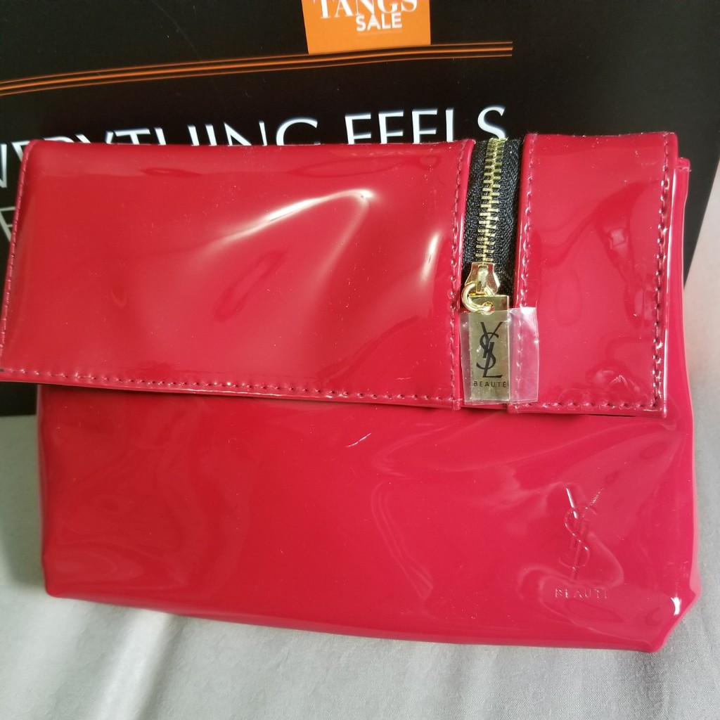 YSL Authentic Fuschia Make Up Bag