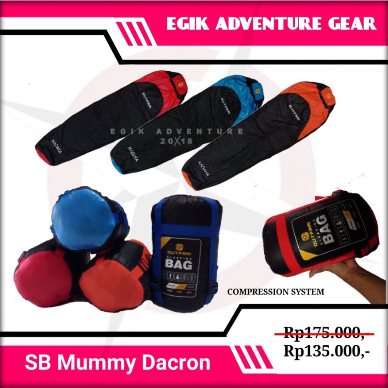 Sleeping bag | Sleeping Bag Dacron | Kantong Tidur | SB Mummy