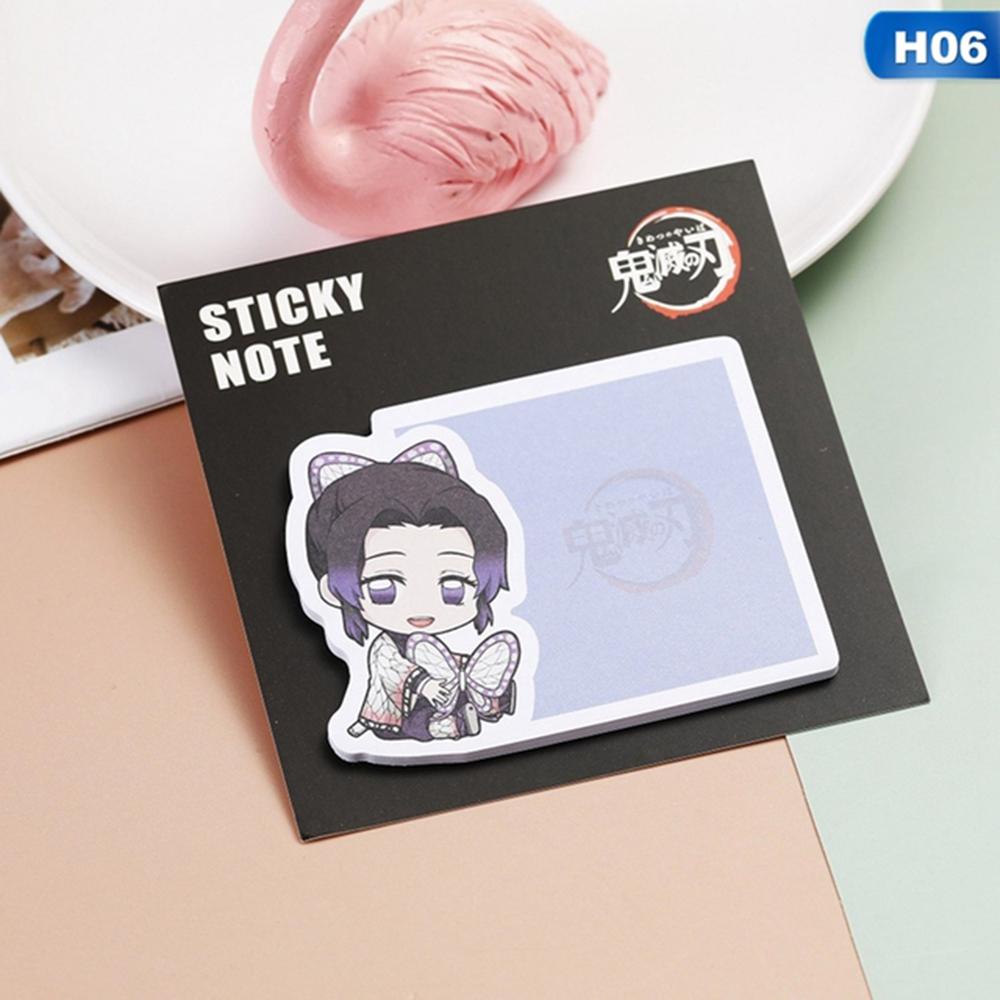 [Elegan] Anime Demon Slayer Siswa Kantor Perlengkapan Sekolah Planner Stiker Alat Tulis Sticky Note