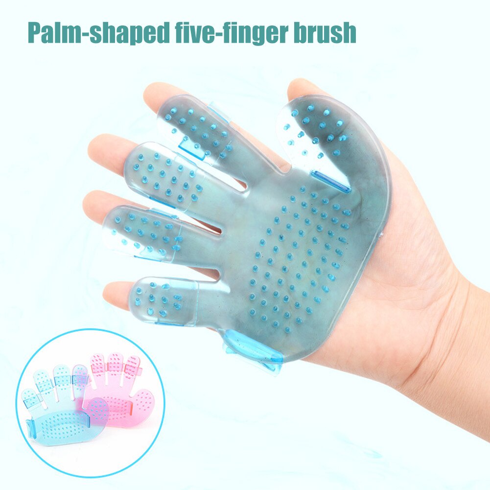 Sikat Mandi Anjing Silikon Sisir Pijat Bath Glove Pet Grooming Gloves Pets Hair Remove Cat Cleaning Supplies