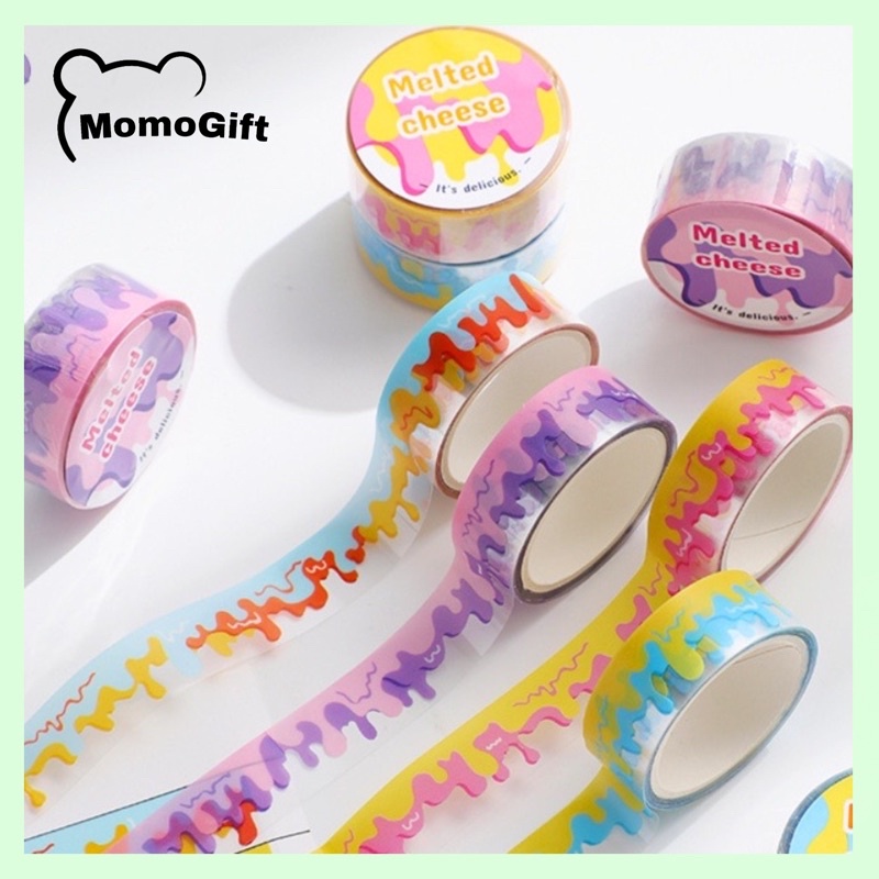 

Washi tape Roll Melted Cheese Washitape Aesthetic WT04
