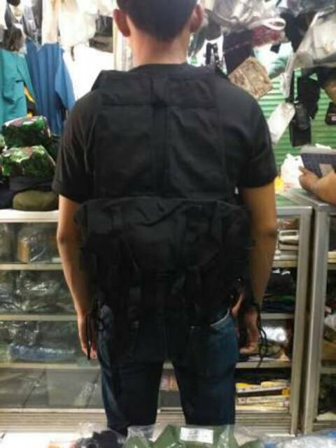 Rompi Tempur/ Rompi Serbu/ Rompi Airsoft Hitam