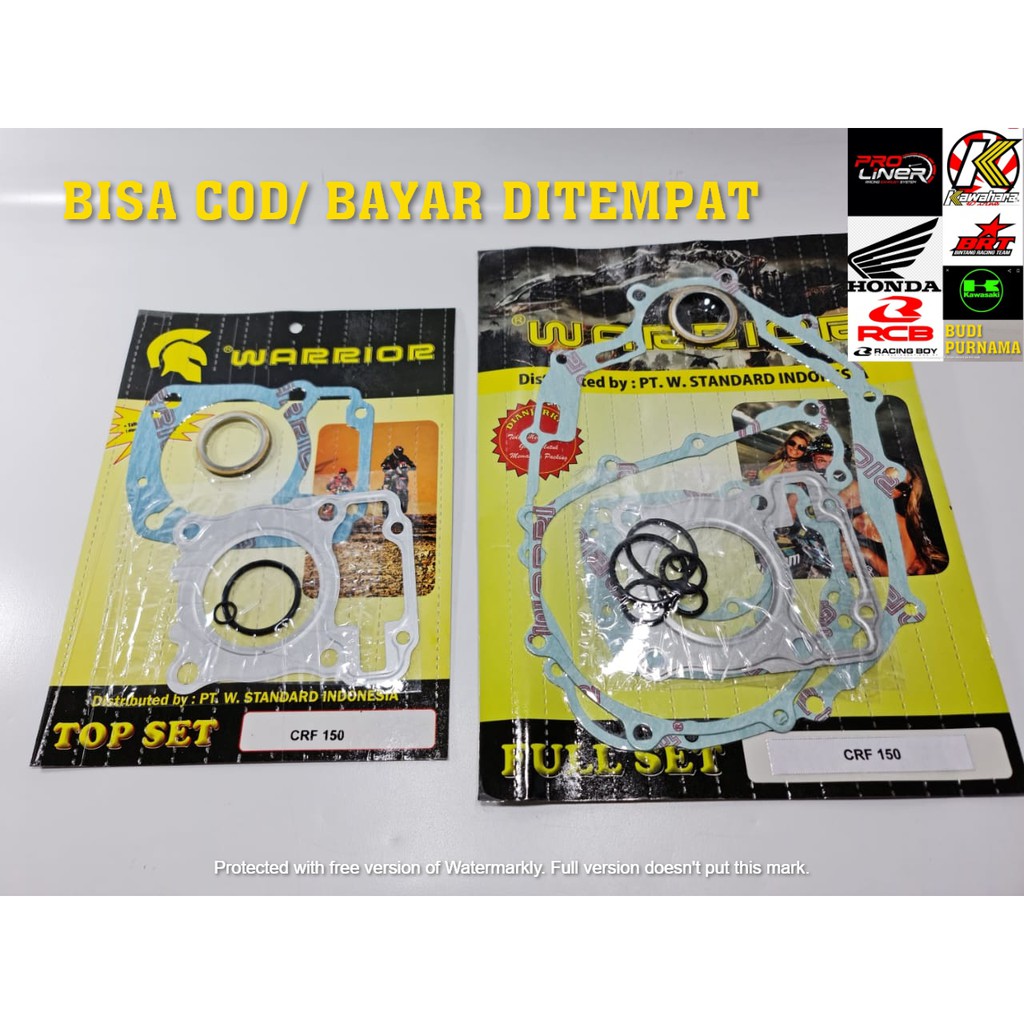 (WSTANDARD) CRF150 - PAKING/ GASKET TOPSET DAN FULLSET
