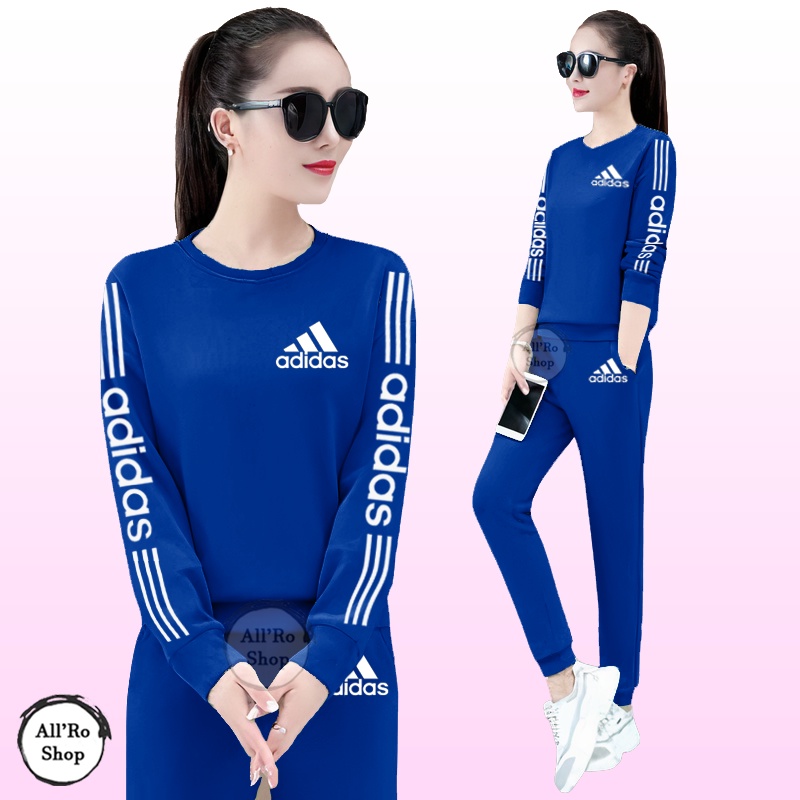 Baju Setelan Olahraga Senam Training Wanita Stelan Wanita Lengan Panjang ADDS Ukuran L XL XXL XXXL JUMBO ARS 00038