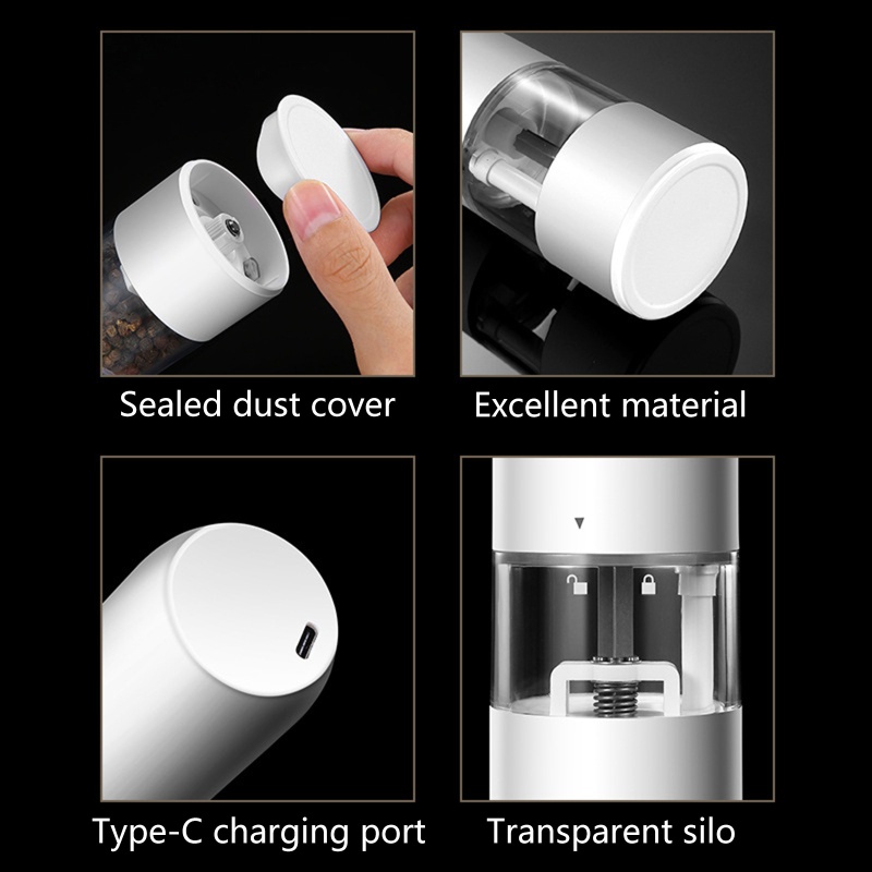 Alat Penggiling Merica / Garam Elektrik Rechargeable