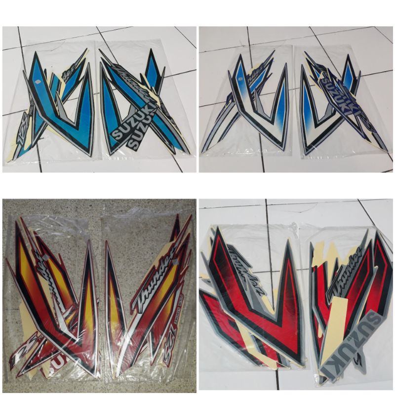 striping sticker suzuki thunder 125 2006