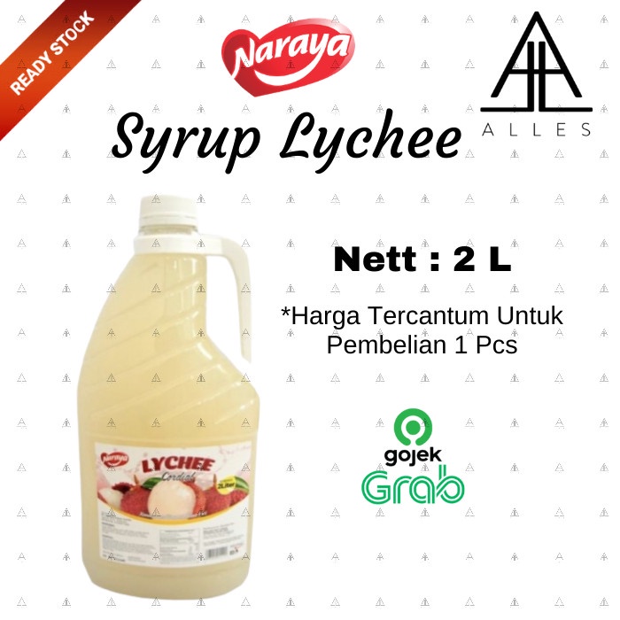 

Naraya Syrup Lychee / Minuman Naraya Sirup Rasa Leci 2 Liter